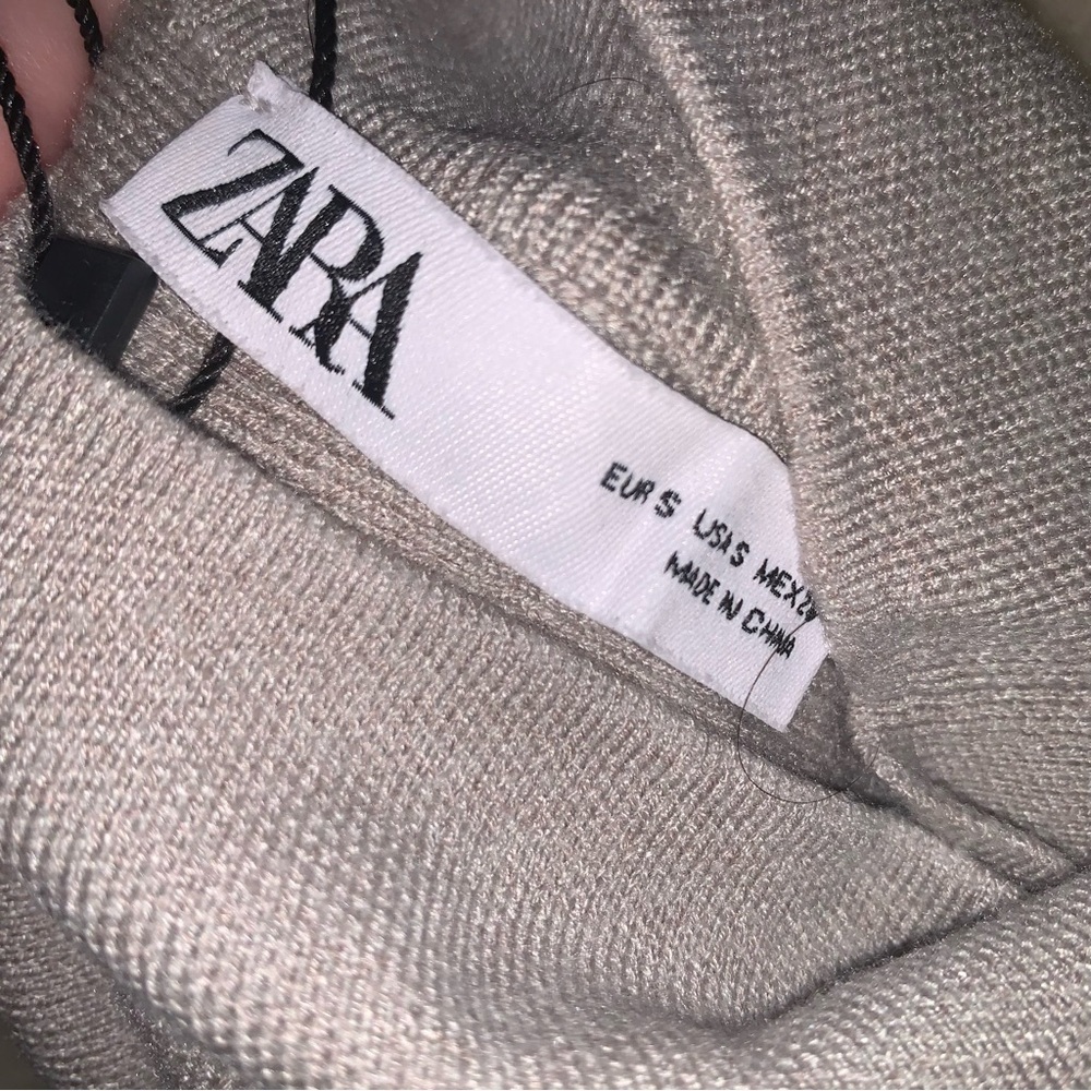 Zara Textured Knit Sweater Maxi Dress S - Picture 9 of 16